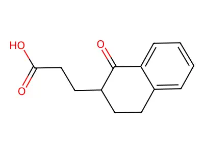 3-(1-oxo-3,4-dihydro-2H-naphthalen-2-yl)propanoic Acid structure