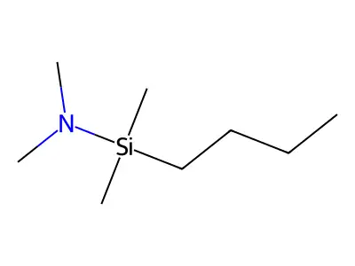 Butyldimethyl(dimethylamino)silane structure
