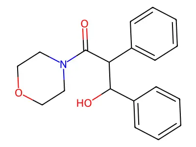 3-Hydroxy-1-(morpholin-4-yl)-2,3-diphenylpropan-1-one structure