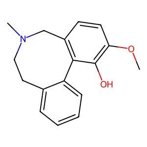 Dibenz(c,e)azocin-1-ol, 5,6,7,8-tetrahydro-2-methoxy-6-methyl- structure