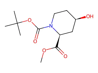(2R,4S)-N-Boc-4-Hydroxypiperidine-2-Carboxylic Acid Methyl Ester structure