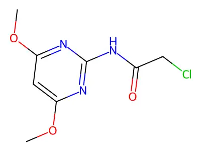 2-chloro-N-(4,6-dimethoxypyrimidin-2-yl)acetamide structure