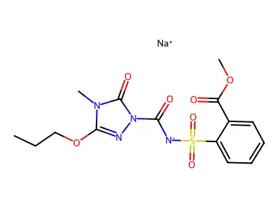 Propoxycarbazone structure