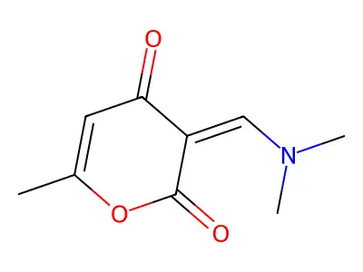 3-((dimethylamino)methylene)-6-methyl-2H-pyran-2,4(3H)-dione structure
