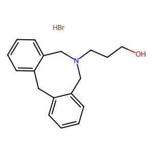 Dibenz(c,f)azocine-6(5H)-propanol, 7,12-dihydro-, hydrobromide structure