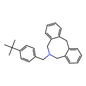 Dibenz(c,f)azocine, 6-(p-tert-butylbenzyl)-5,6,7,12-tetrahydro- structure