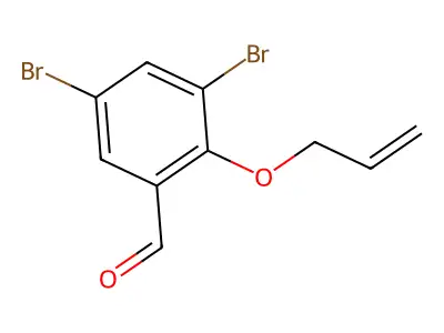 3,5-Dibromo-2-(prop-2-en-1-yloxy)benzaldehyde structure