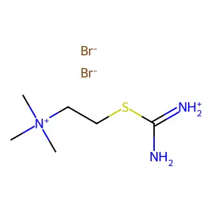 Ammonium, (2-(amidinothio)ethyl)trimethyl-, bromide, monohydrobromide structure