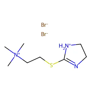 Ammonium, (2-(2-imidazolin-2-ylthio)ethyl)trimethyl-, bromide, monohydrobromide structure