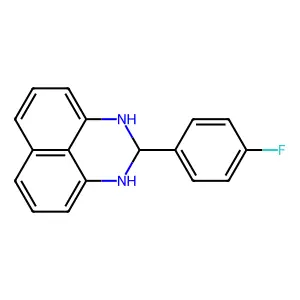 2-(4-fluorophenyl)-2,3-dihydro-1H-perimidine structure