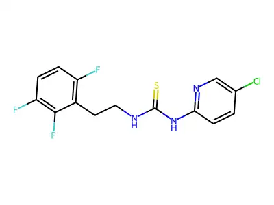 Thiourea, N-(5-chloro-2-pyridinyl)-N'-(2-(2,3,6-trifluorophenyl)ethyl)- structure