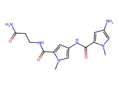 4-Amino-N-[5-[[(3-amino-3-oxopropyl)amino]carbonyl]-1-methyl-1H-pyrrol-3-yl]-1-methyl-1H-pyrrole-2-carboxamide structure