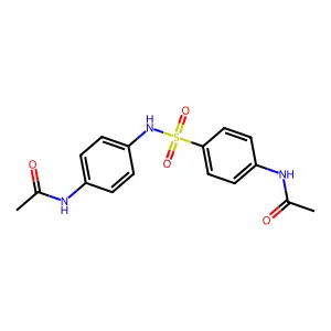 N-[4-[(4-acetamidophenyl)sulfonylamino]phenyl]acetamide structure