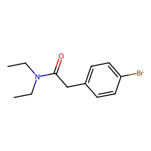 2-(4-bromophenyl)-N,N-diethylacetamide structure