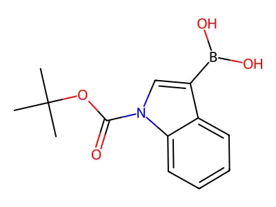 N-Boc-indole-2-boronic acid structure