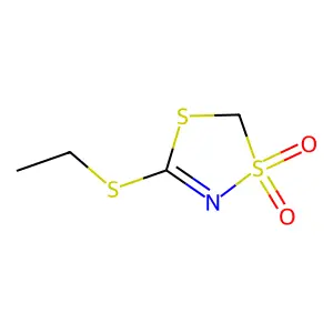 5-乙硫基-1,3,4-二噻唑3,3-二氧化物 structure