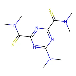 6-(Dimethylamino)-n,n,n',n'-tetramethyl-1,3,5-triazine-2,4-dicarbothioamide structure