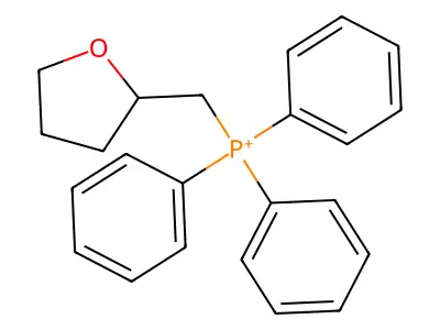 Triphenyl(tetrahydro-2-furanylmethyl)phosphorane structure