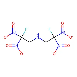 2-Fluoro-N-(2-fluoro-2,2-dinitroethyl)-2,2-dinitro-ethylamine structure