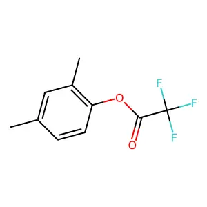 Acetic acid, trifluoro-, 2,4-xylyl ester structure