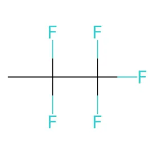 1,1,1,2,2-Pentafluoropropane structure