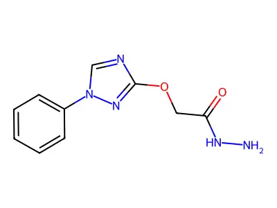 2-[(1-phenyl-1H-1,2,4-triazol-3-yl)oxy]acetohydrazide structure