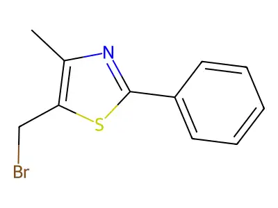5-Bromomethyl-4-methyl-2-phenyl-thiazole structure