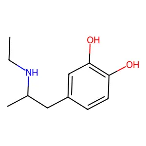 3,4-Dihydroxyethylamphetamine structure