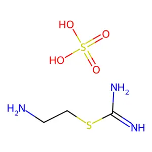 Pseudourea, 2-aminoethyl-2-thio-, hydrogen sulfate structure