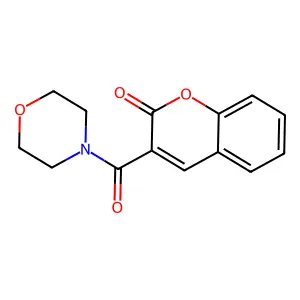 3-(4-Morpholinylcarbonyl)-2H-1-benzopyran-2-one structure