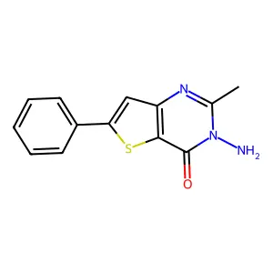 3-amino-2-methyl-6-phenylthieno[3,2-d]pyrimidin-4(3H)-one structure