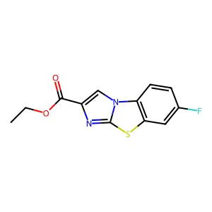 Ethyl 7-fluoroimidazo[2,1-b][1,3]benzothiazole-2-carboxylate structure