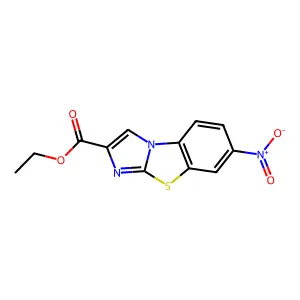 7-Nitroimidazo[2,1-b]benzothiazole-2-carboxylic acid ethyl ester structure