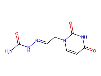 Hydrazinecarboxamide,2-[2-(3,4-dihydro-2,4-dioxo-1(2H)-pyrimidinyl)ethylidene]- structure
