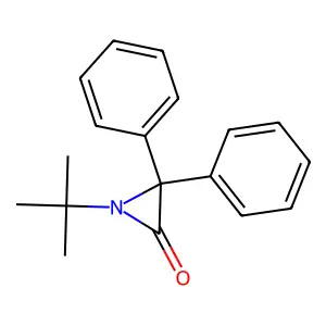 1-Tert-butyl-3,3-diphenylaziridin-2-one structure
