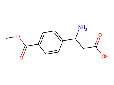 3-Amino-3-[4-(methoxycarbonyl)phenyl]propanoic acid structure