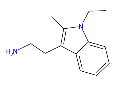 2-(1-ethyl-2-methyl-1H-indol-3-yl)ethan-1-amine structure