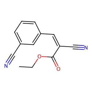 Ethyl 2-cyano-3-(3-cyanophenyl)prop-2-enoate structure