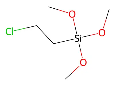 (2-Chloroethyl)trimethoxysilane structure