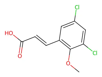 3-(3,5-dichloro-2-methoxy-phenyl)prop-2-enoic Acid structure