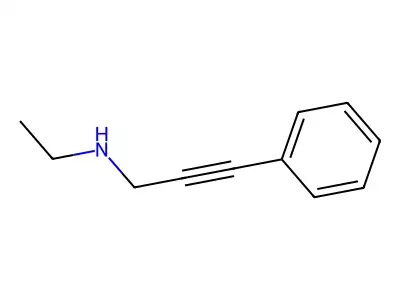 N-ethyl-3-phenylprop-2-yn-1-amine structure