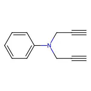 N,N-二丙-2-炔-1-基苯胺 structure