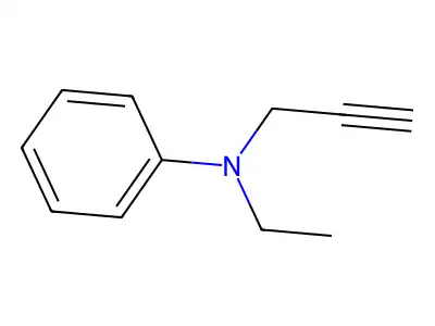 Benzenamine, N-ethyl-N-2-propynyl- structure
