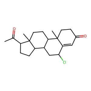 16-alpha-Chloroprogesterone structure