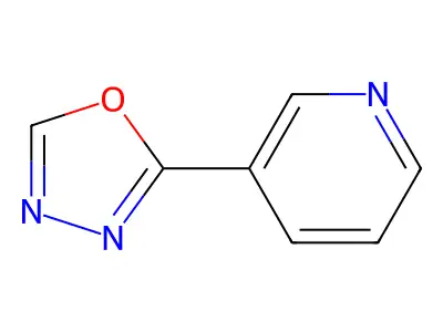 2-(Pyridin-3-yl)-1,3,4-oxadiazole structure