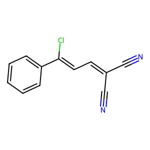 2-(3-Chloro-3-phenylprop-2-enylidene)malononitrile structure