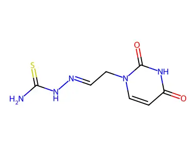 [2-(2,4-Dioxopyrimidin-1-yl)ethylideneamino]thiourea structure