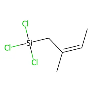 Silane, trichloro(2-methyl-2-butenyl)- structure