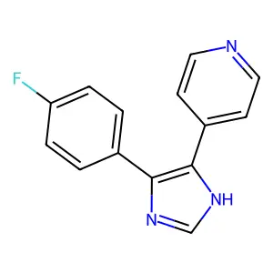 4-(4-Fluorophenyl)-5-(pyridin-4-yl)-1H-imidazole structure