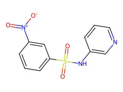 3-nitro-N-(pyridin-3-yl)benzenesulfonamide structure